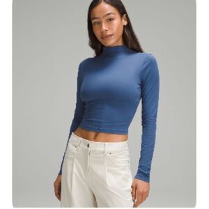 lululemon All Aligned Mock Neck Ling Sleeve Shirt